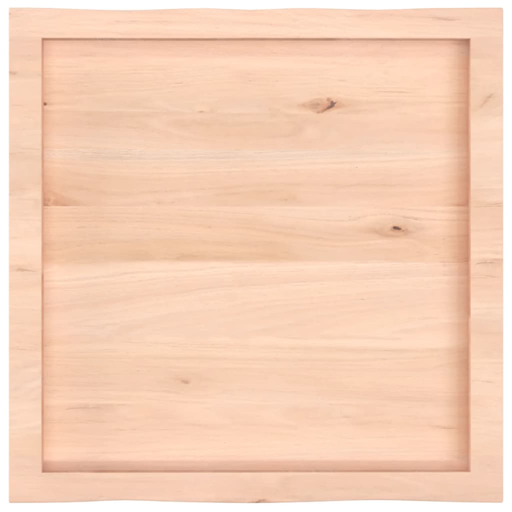 Table top 60x60x(2-6) cm solid wood untreated tree edge