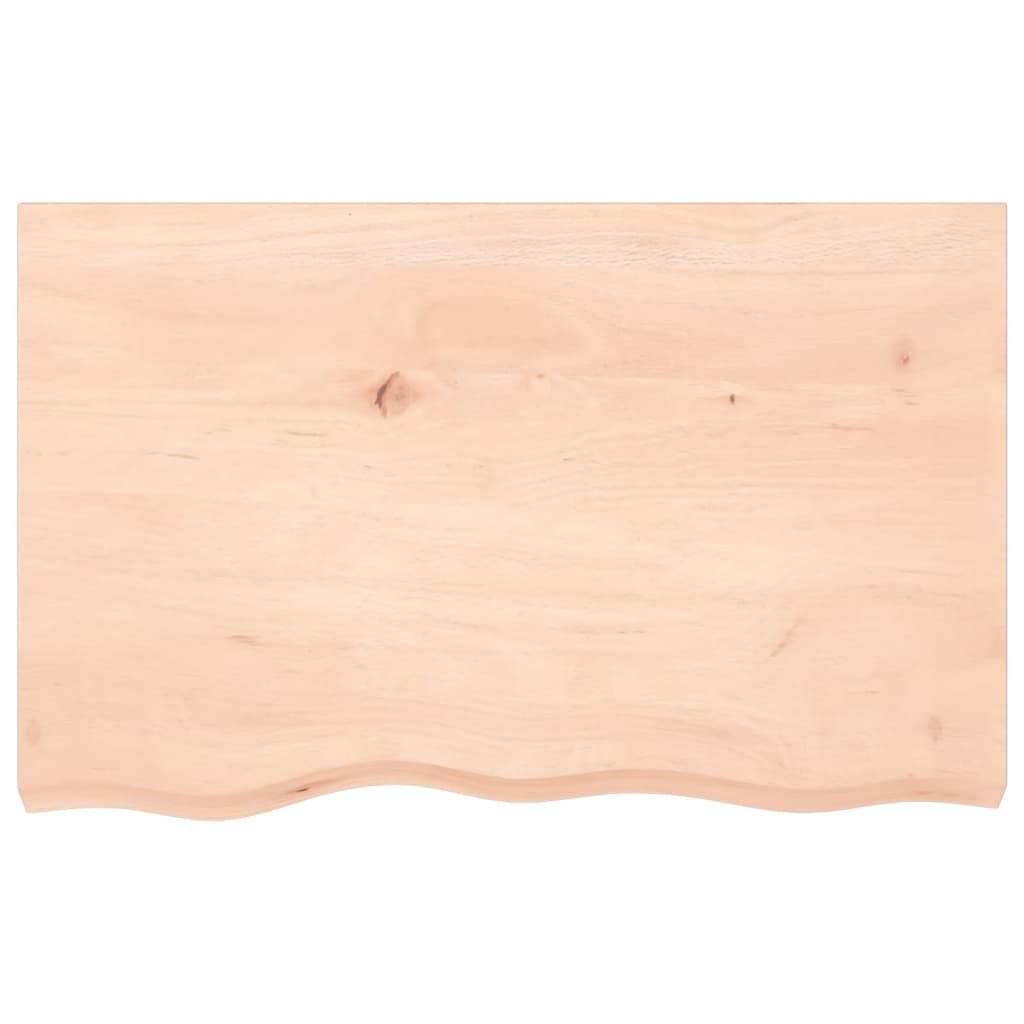 Waschtischplatte 80x50x(2-6) cm Massivholz Unbehandelt