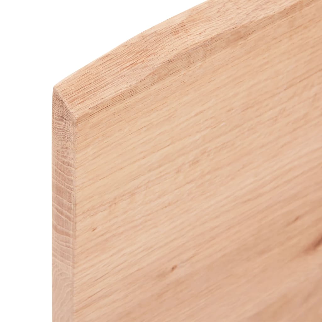 Waschtischplatte Hellbraun 40x60x2 cm Massivholz Behandelt