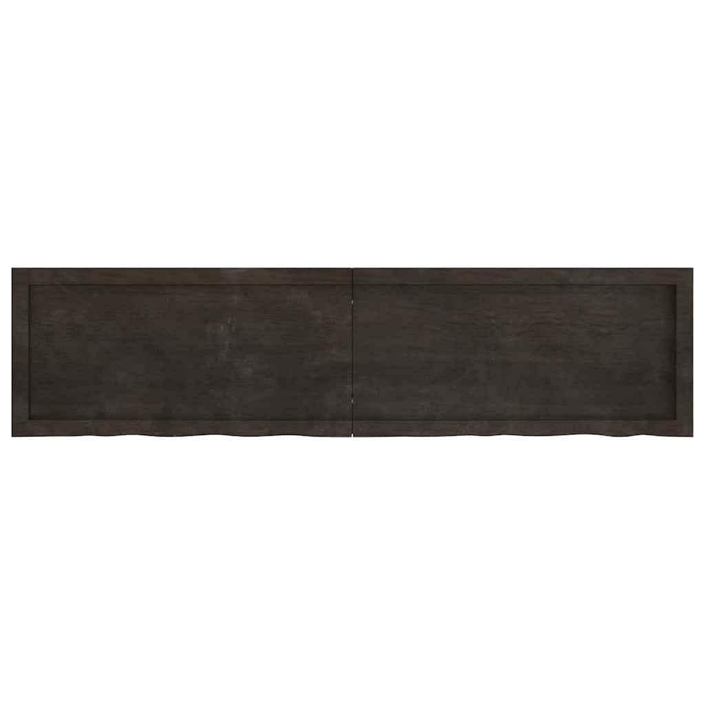 Waschtischplatte Dunkelbraun 160x40x(2-4)cm Massivholz