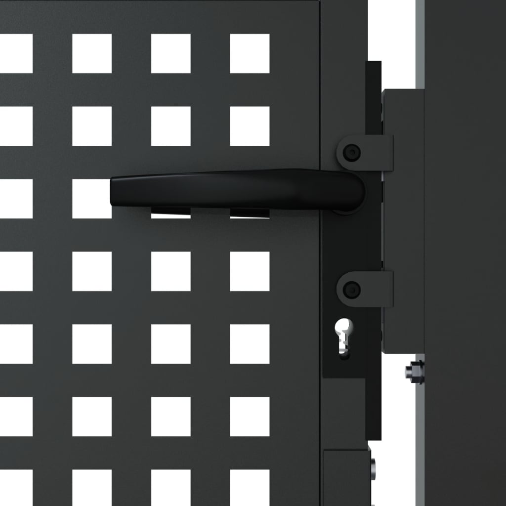 Gartentor Anthrazit 105x75 cm Stahl