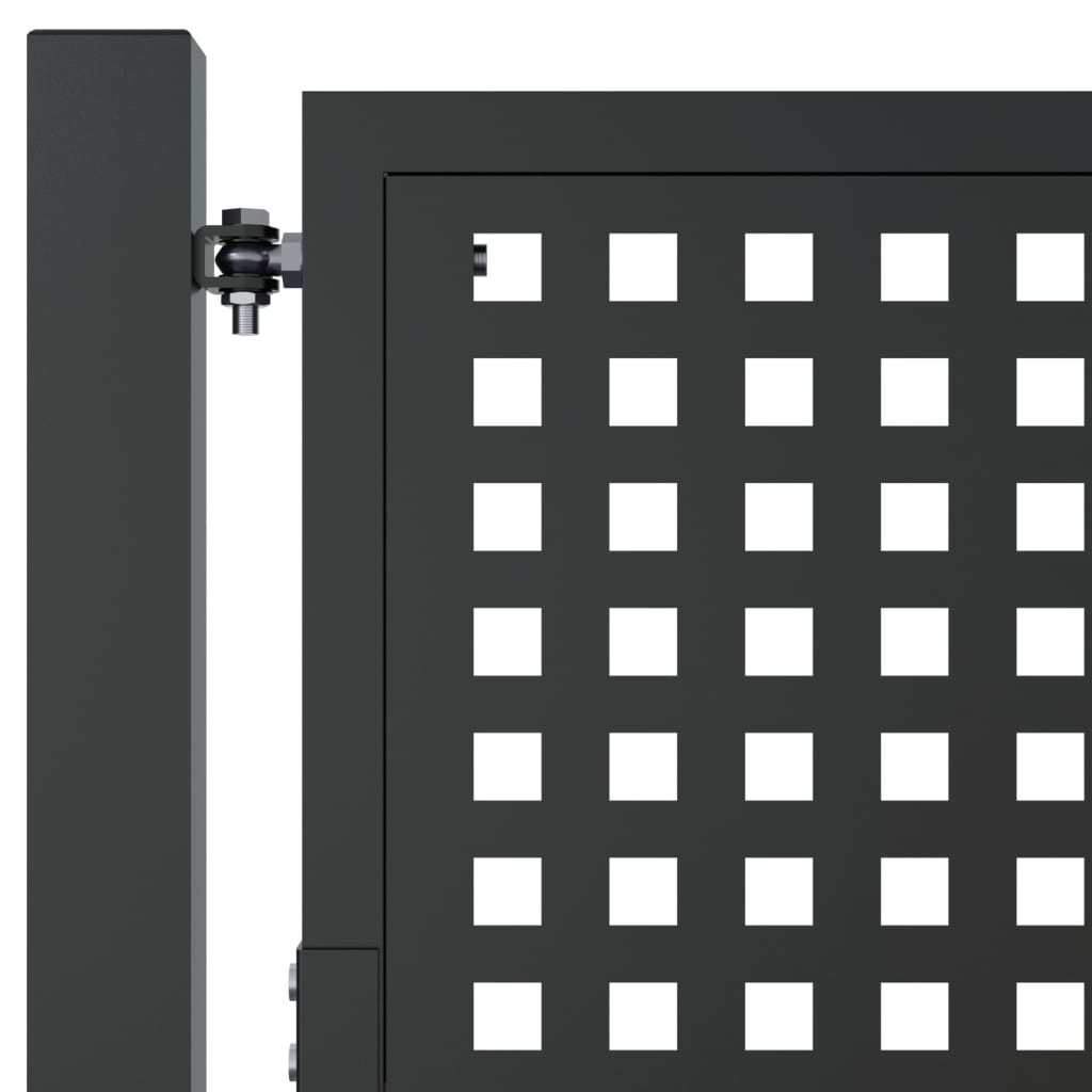 Gartentor Anthrazit 105x75 cm Stahl