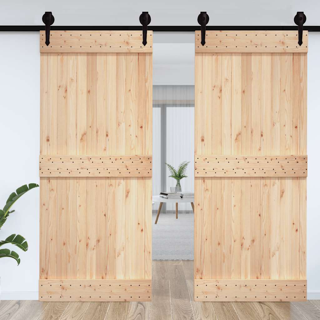 Door NARVIK 100x210 cm solid pine wood