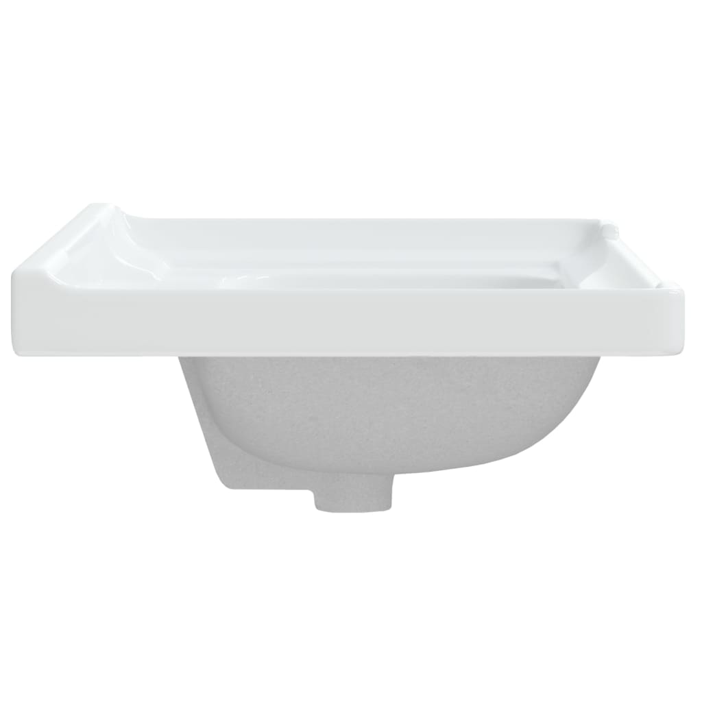 Waschbecken Weiß 61x48x23 cm Rechteckig Keramik