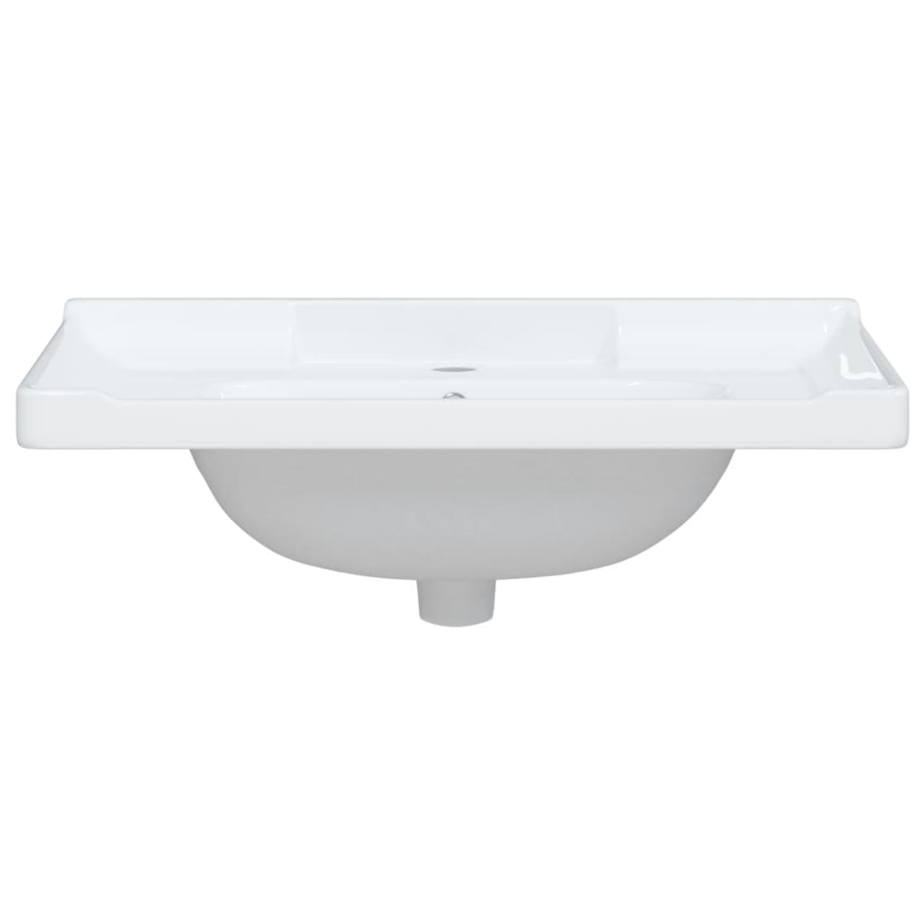 Waschbecken Weiß 71x48x23 cm Rechteckig Keramik