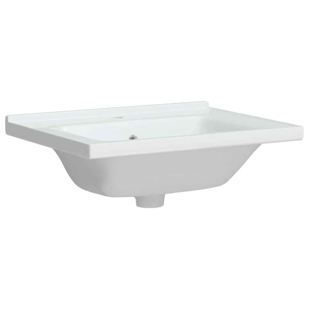 Waschbecken Weiß 61x48x19,5 cm Rechteckig Keramik