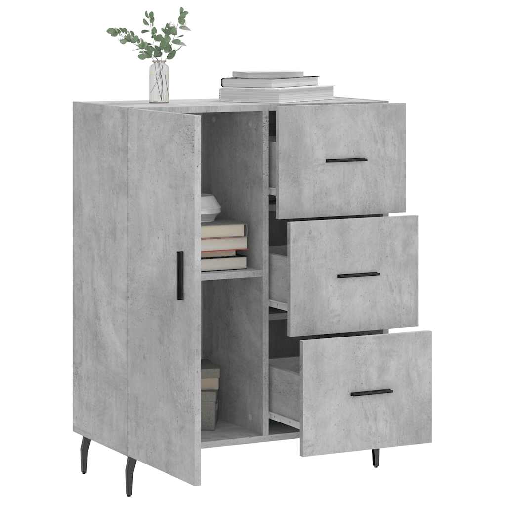 Sideboard Betongrau 69,5x34x90 cm Holzwerkstoff