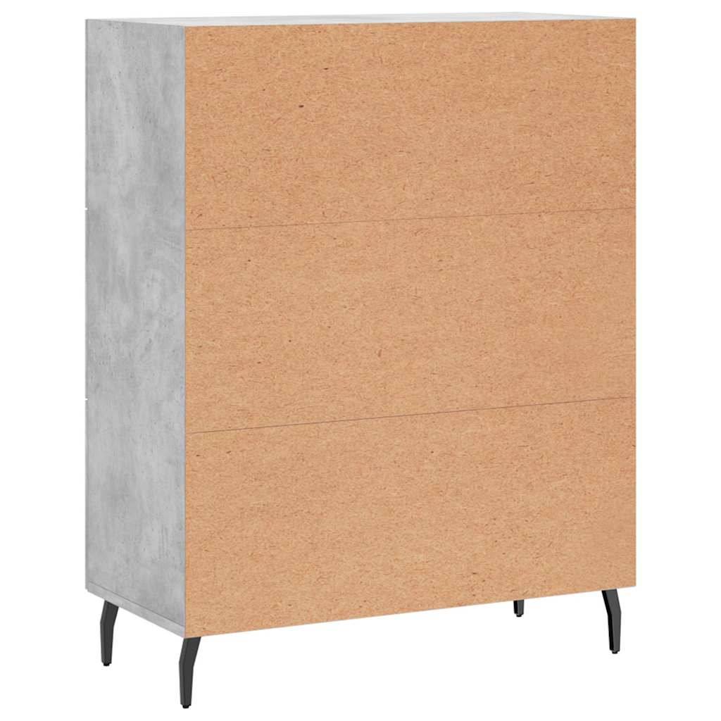 Sideboard Betongrau 69,5x34x90 cm Holzwerkstoff