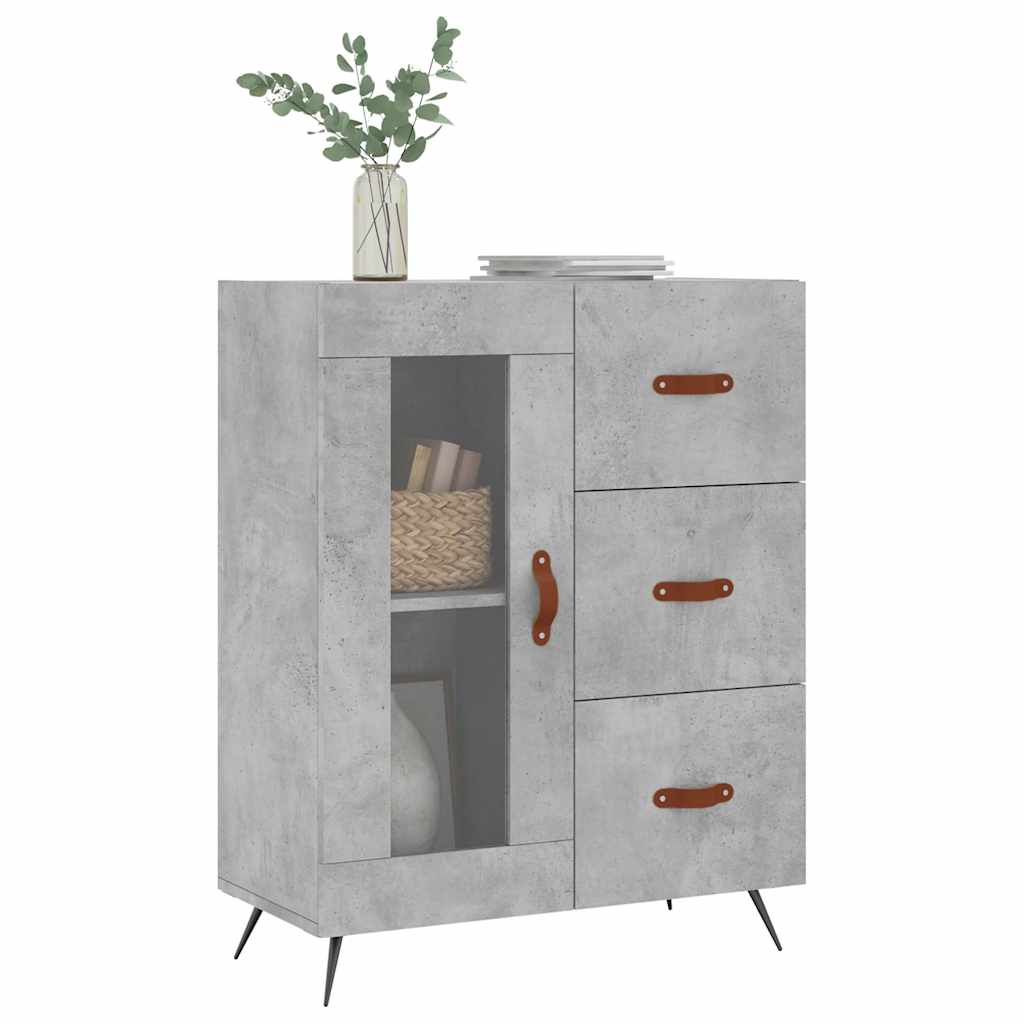 Sideboard Betongrau 69,5x34x90 cm Holzwerkstoff