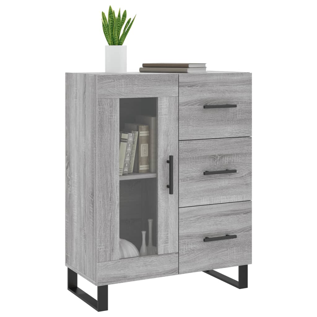 Sideboard Grau Sonoma 69,5x34x90 cm Holzwerkstoff