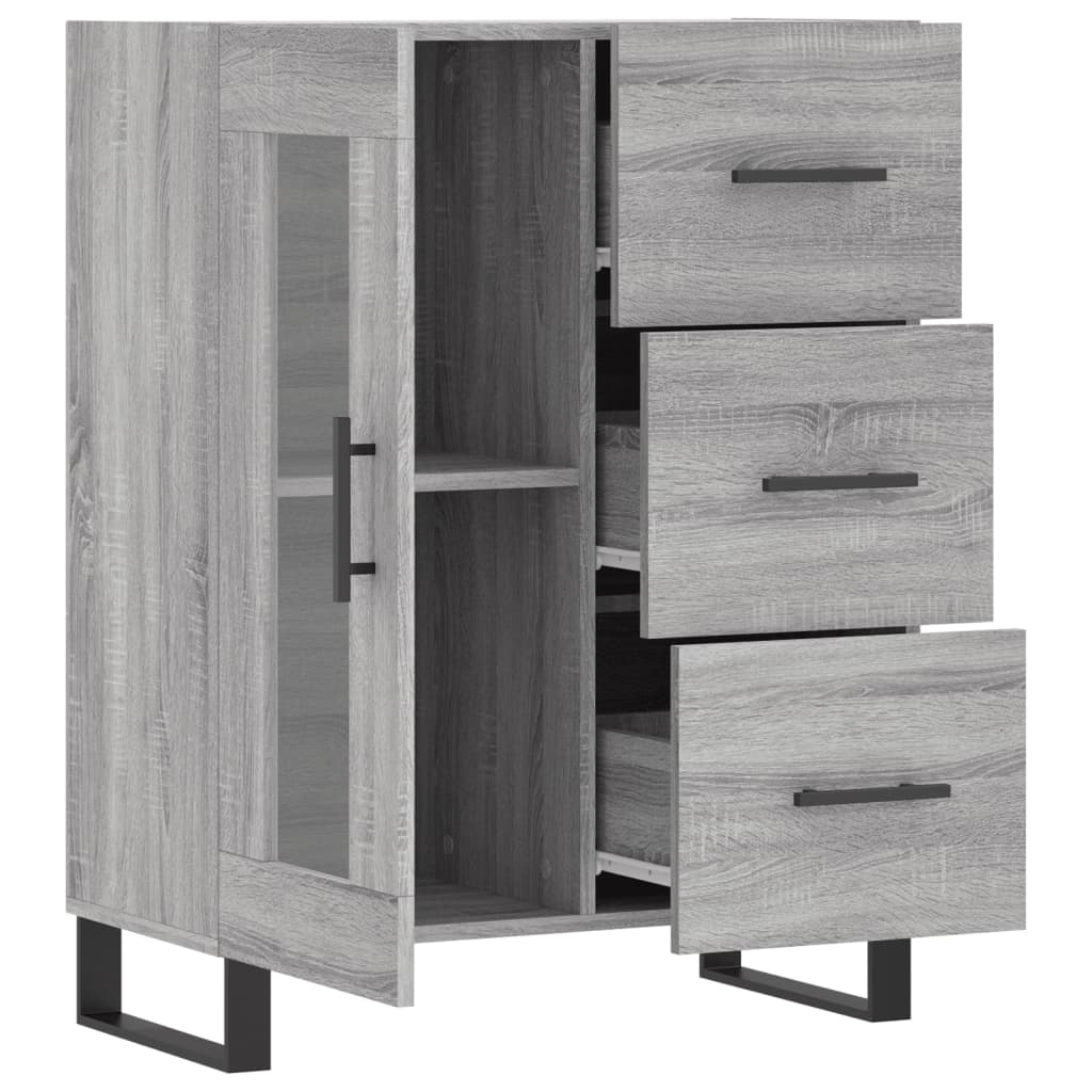 Sideboard Grau Sonoma 69,5x34x90 cm Holzwerkstoff