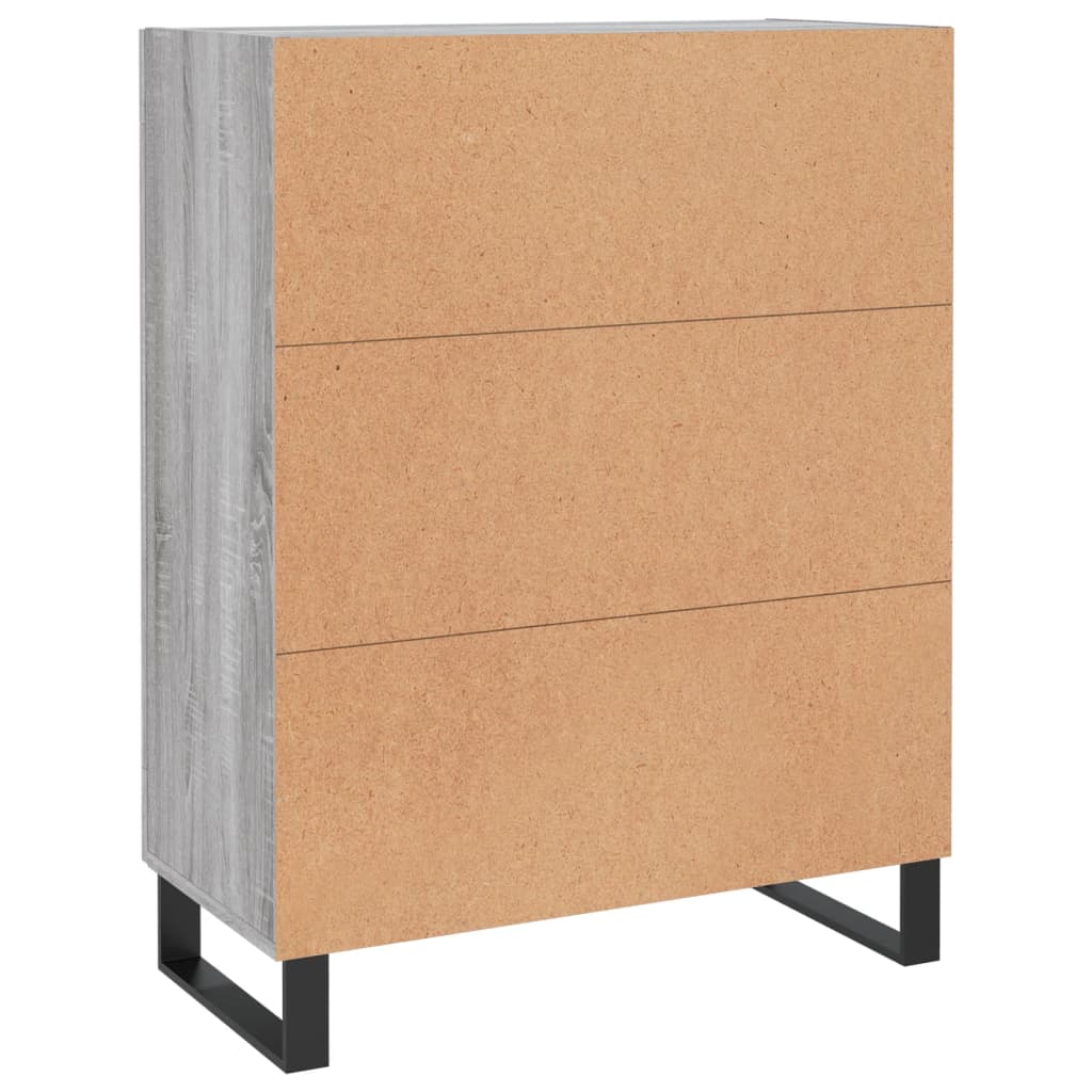 Sideboard Grau Sonoma 69,5x34x90 cm Holzwerkstoff