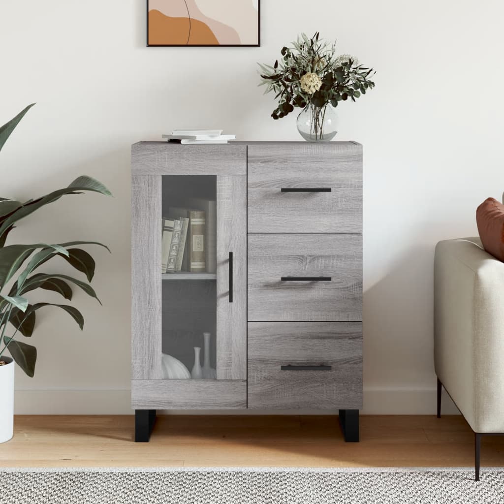 Sideboard Grau Sonoma 69,5x34x90 cm Holzwerkstoff