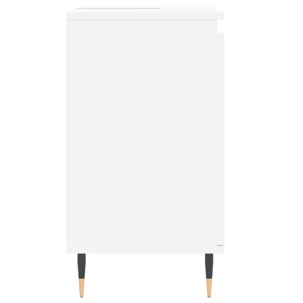 Bathroom Cabinet White 58x33x60 cm Wood Material