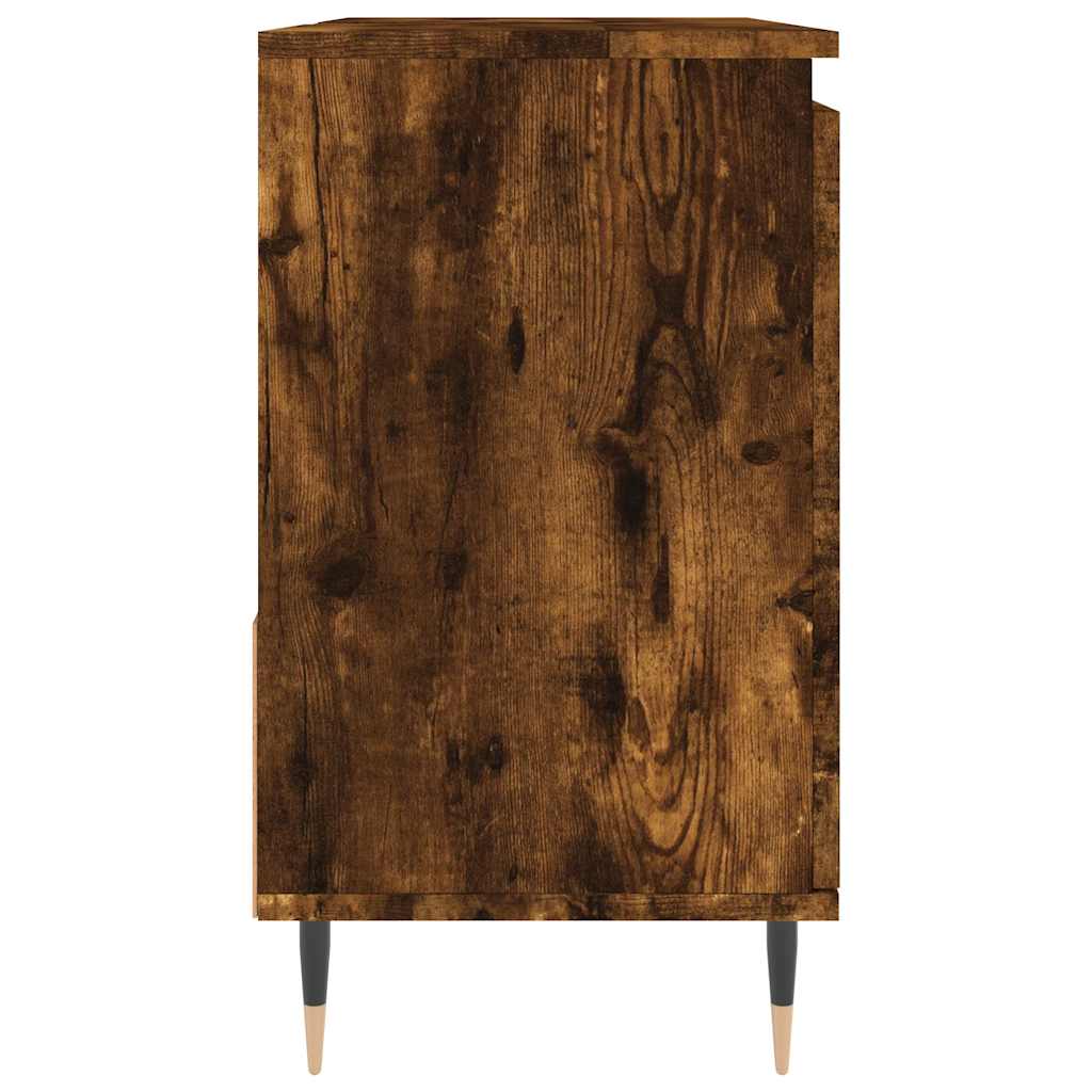 Badschrank Räuchereiche 65x33x60 cm Holzwerkstoff