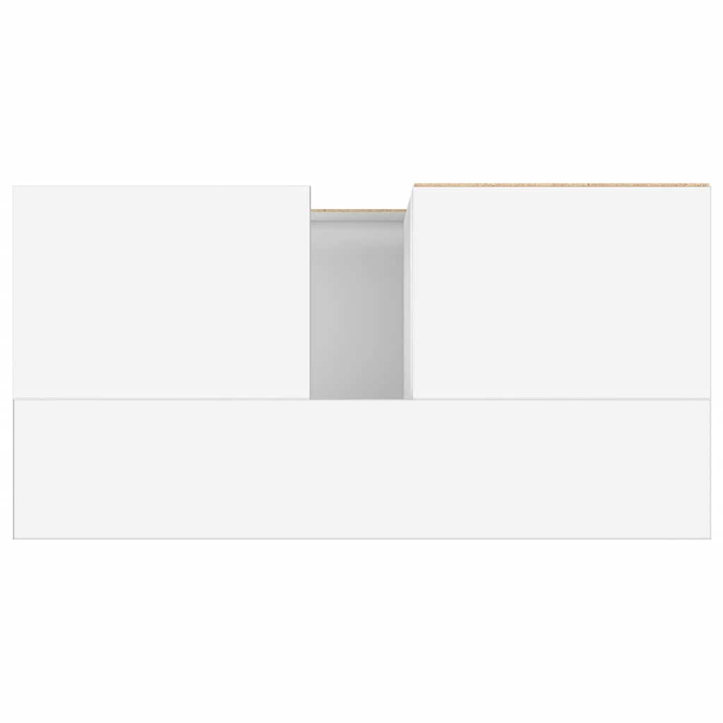 Badschrank Weiß 65x33x60 cm Holzwerkstoff