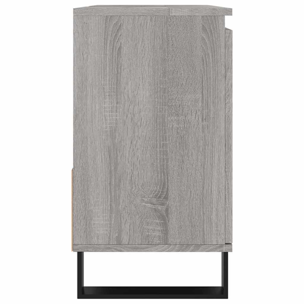 Bathroom cabinet gray Sonoma 65x33x60 cm made of wood