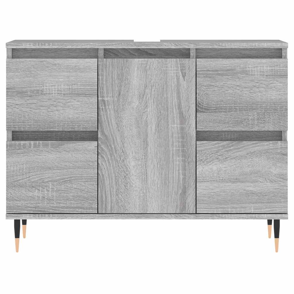 Gray Sonoma bathroom cabinet 80x33x60 cm made of wood