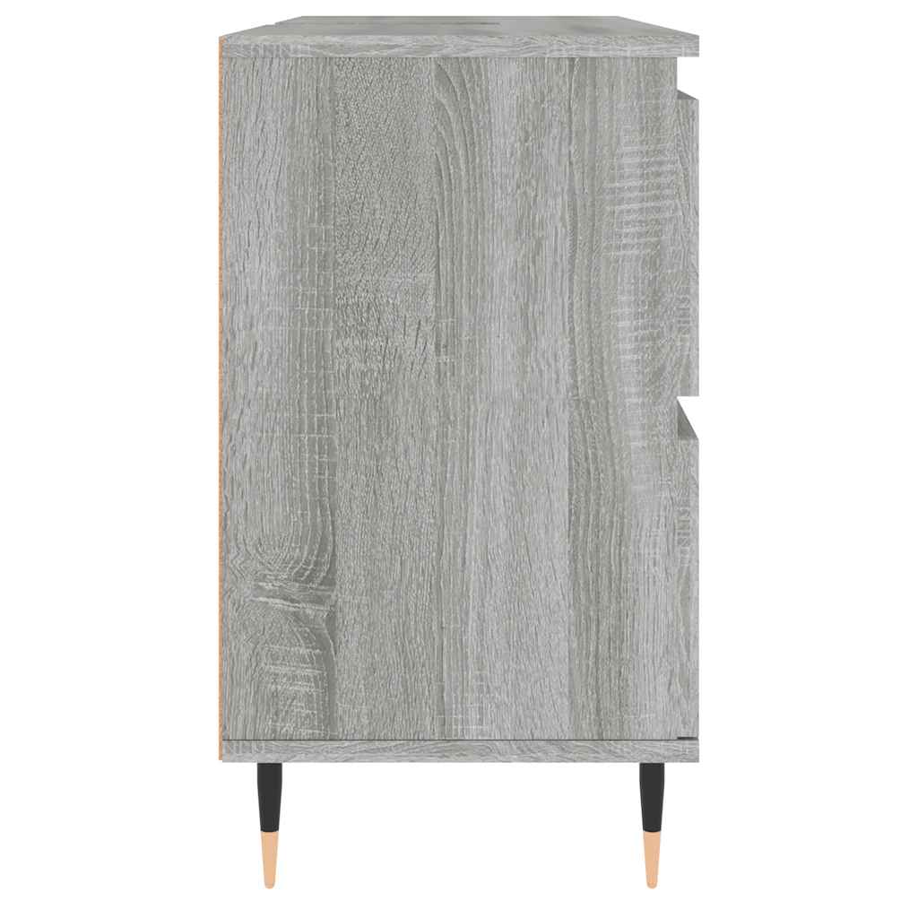 Gray Sonoma bathroom cabinet 80x33x60 cm made of wood