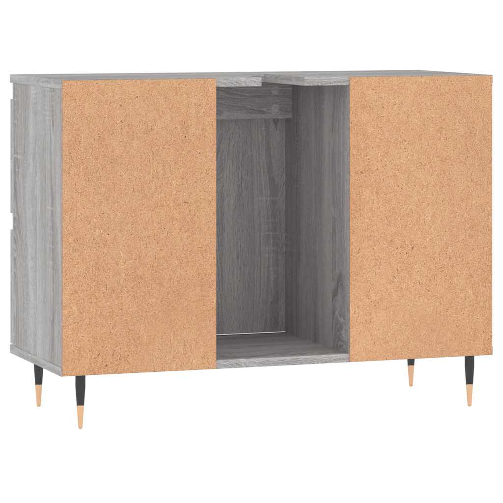 Gray Sonoma bathroom cabinet 80x33x60 cm made of wood