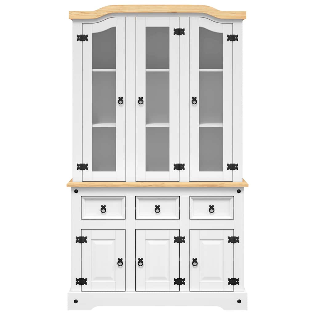 Highboard Corona 112x43x196 cm Massivholz Mexikanische Kiefer