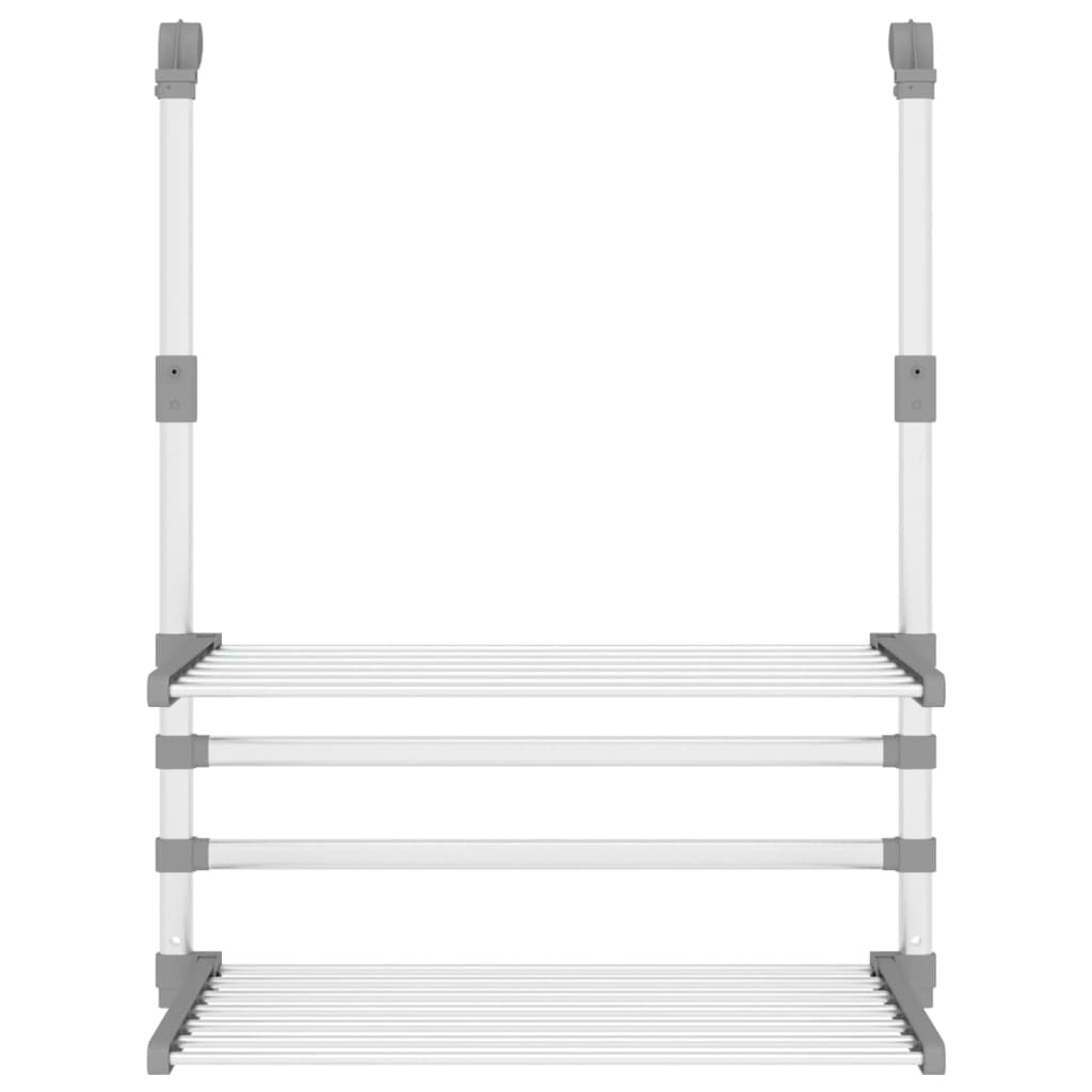 Clothes dryer for balcony 54x25x42 cm aluminum