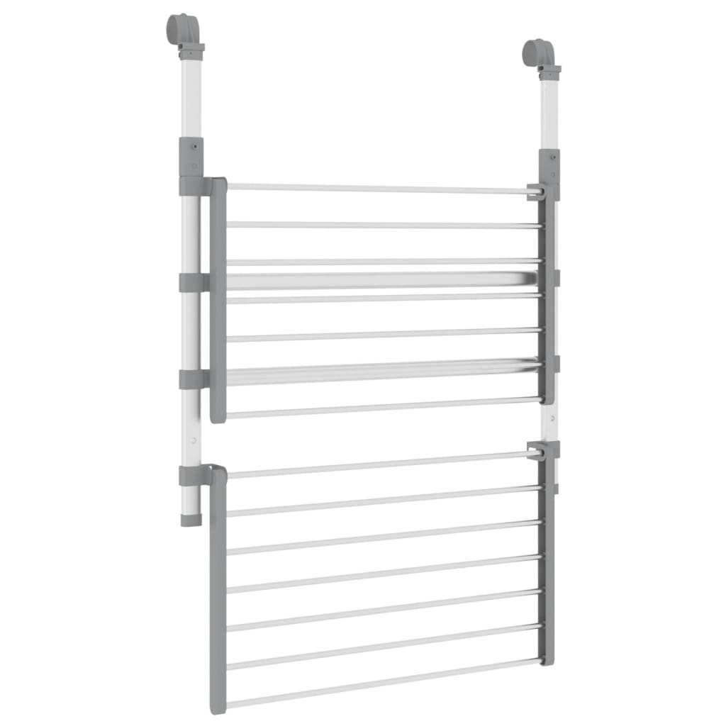 Clothes dryer for balcony 54x25x42 cm aluminum