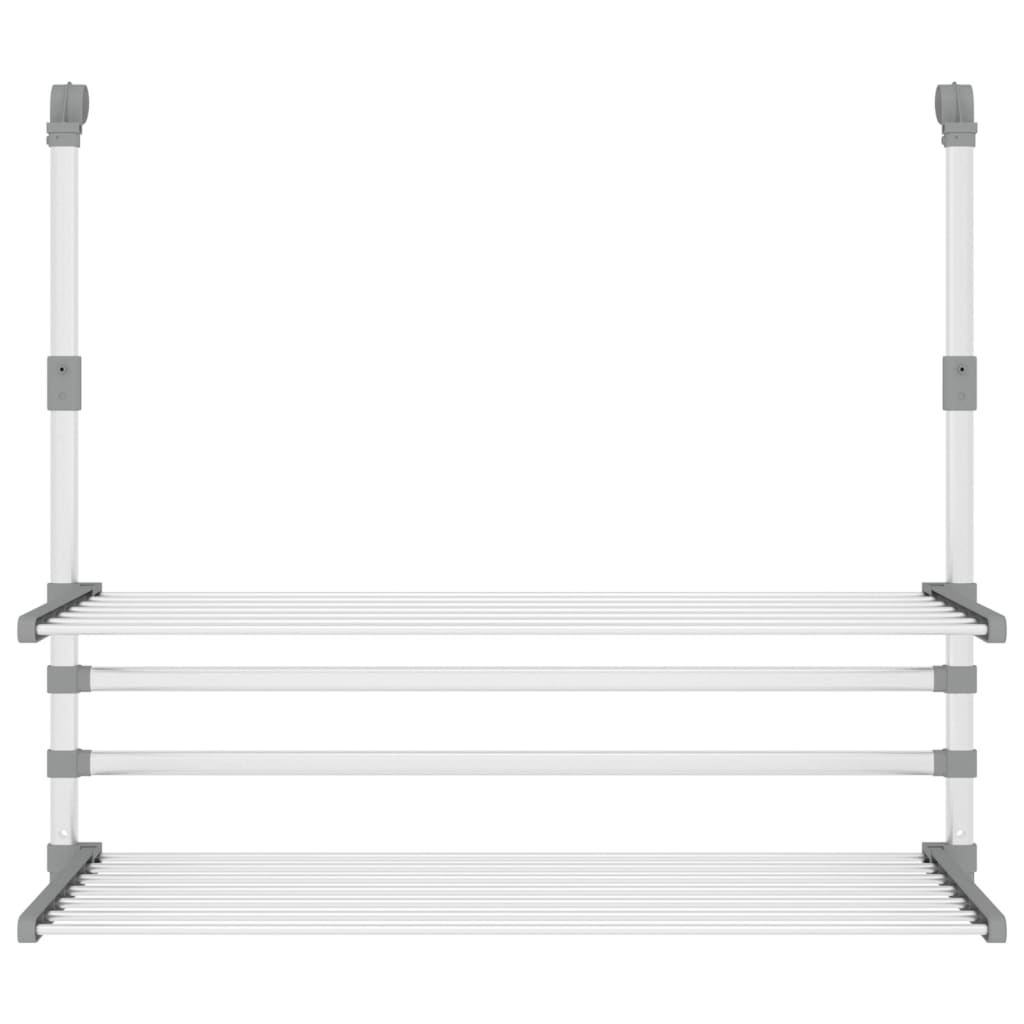 Clothes dryer for balcony 89x25x(60-95) cm aluminum