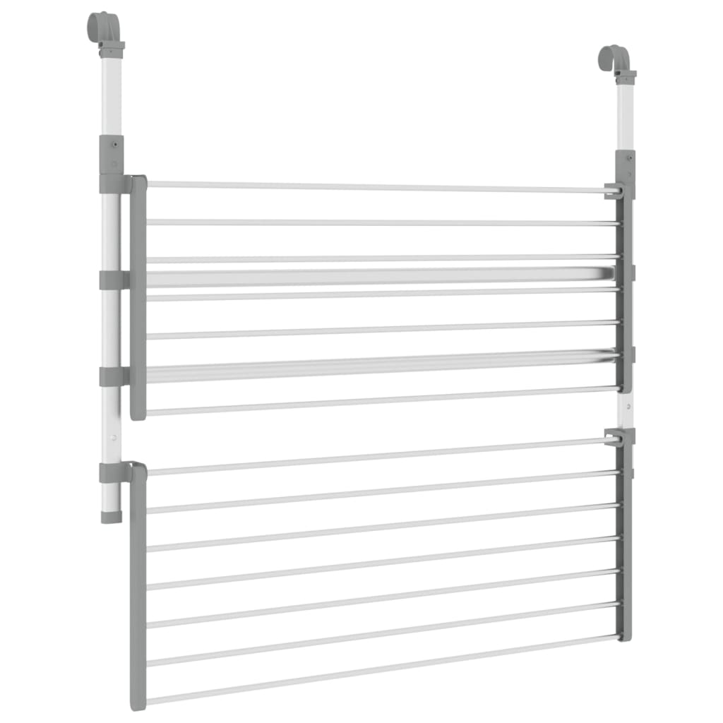 Clothes dryer for balcony 89x25x(60-95) cm aluminum