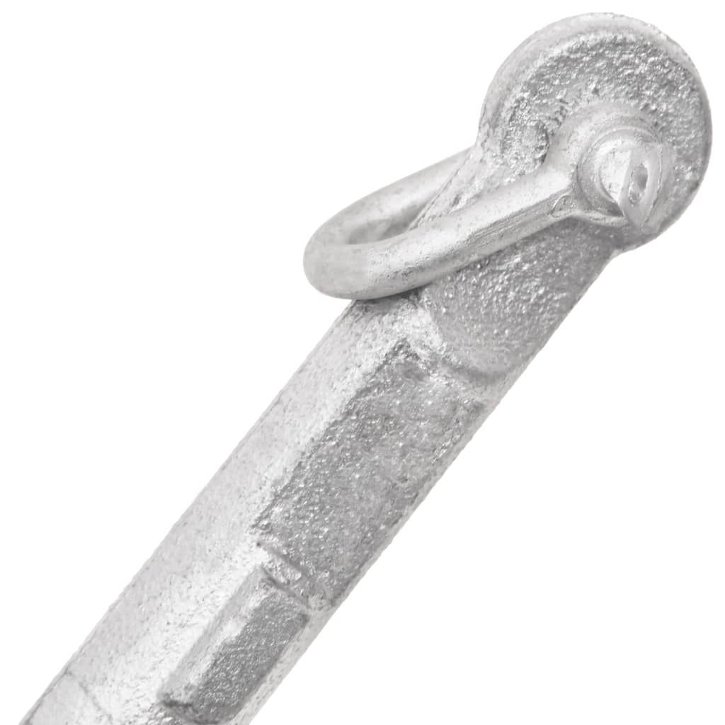 Folding anchor silver 0.7 kg hot-dip galvanized cast iron