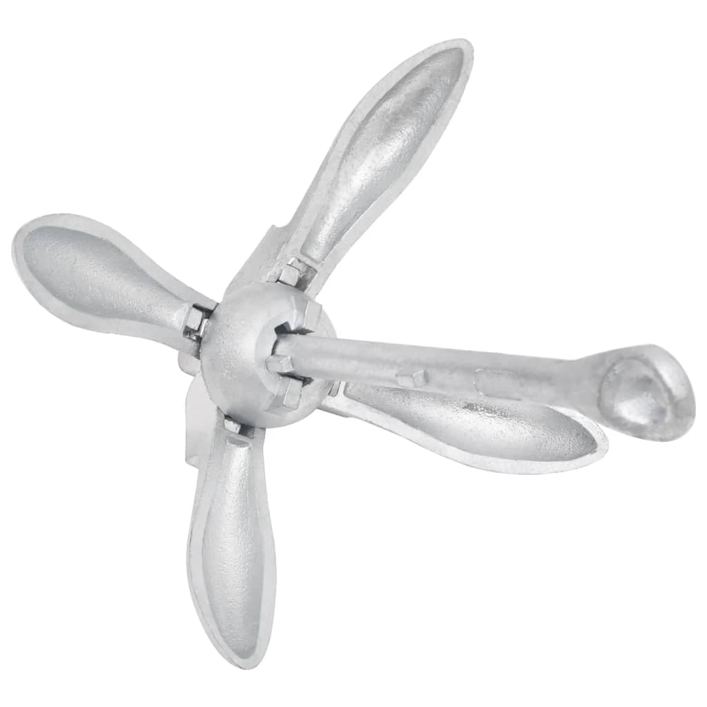 Klappanker Silber 4 kg feuerverzinktes Gusseisen