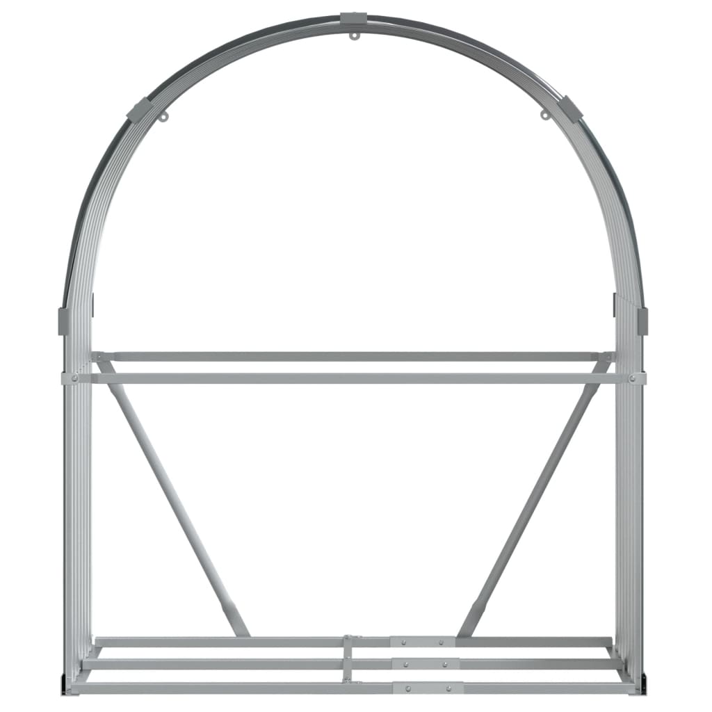 Kaminholzunterstand Anthrazit 120x45x140 cm Verzinkter Stahl