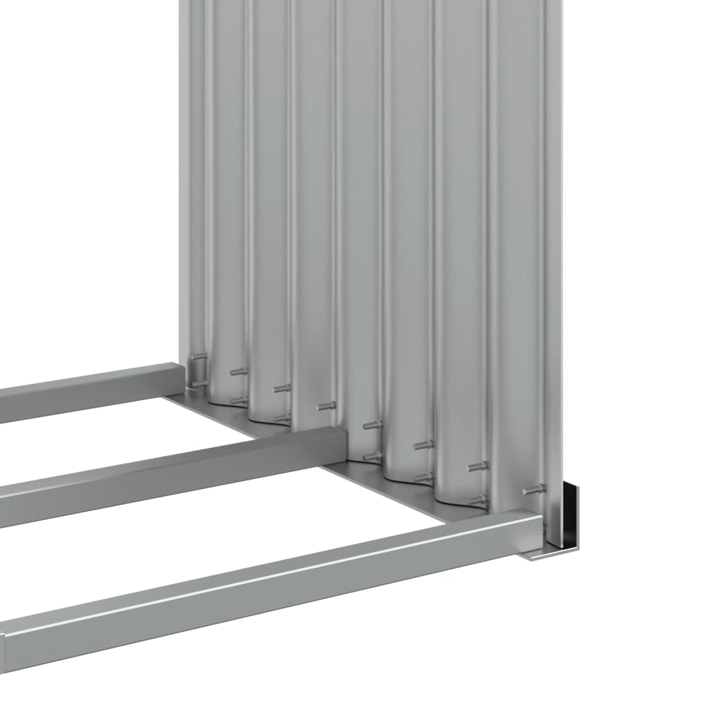 Kaminholzunterstand Anthrazit 120x45x140 cm Verzinkter Stahl