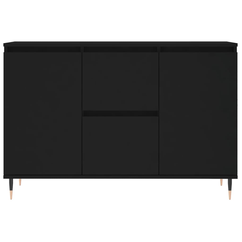 Sideboard Schwarz 101,5x35x70 cm Holzwerkstoff
