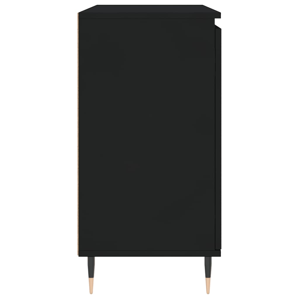 Sideboard Schwarz 101,5x35x70 cm Holzwerkstoff