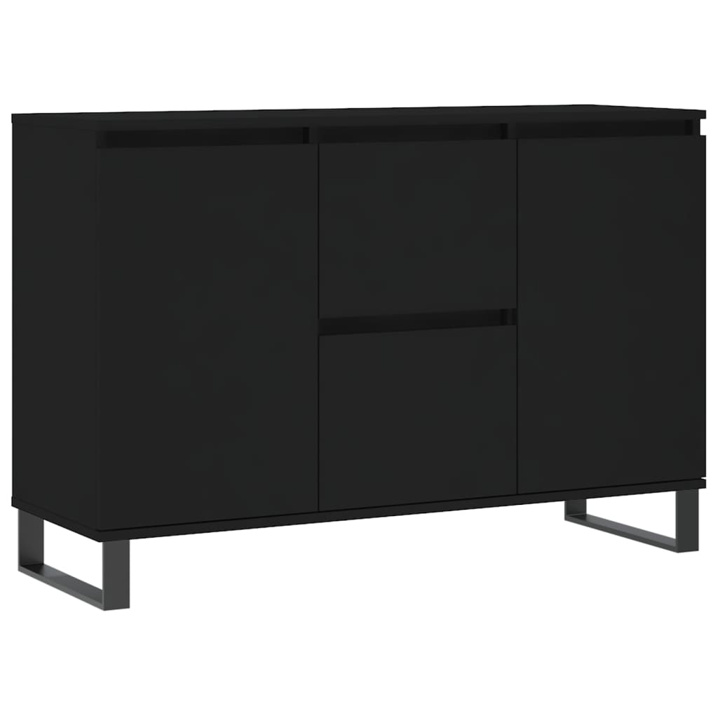 Sideboard Schwarz 101,5x35x70 cm Holzwerkstoff