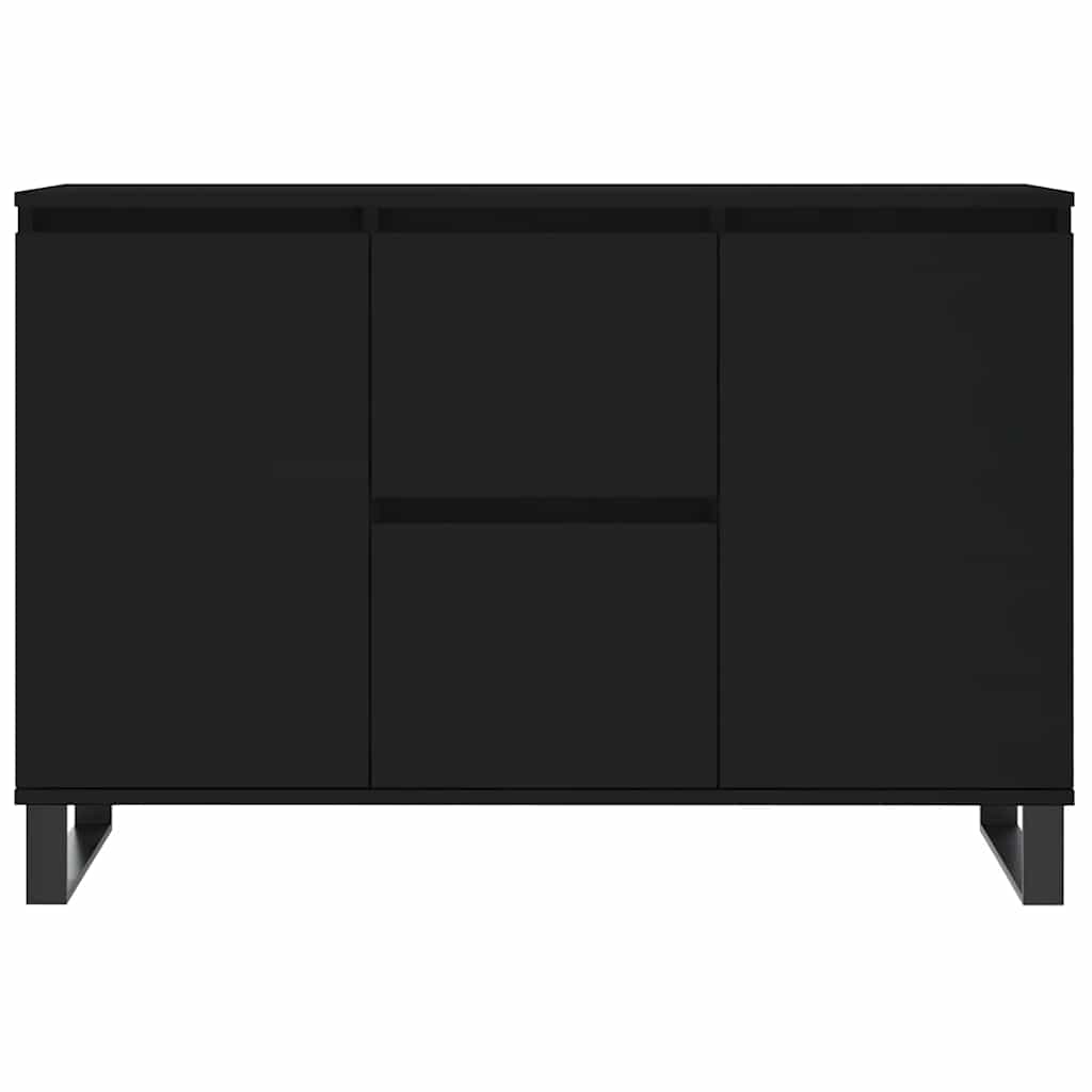 Sideboard Schwarz 101,5x35x70 cm Holzwerkstoff