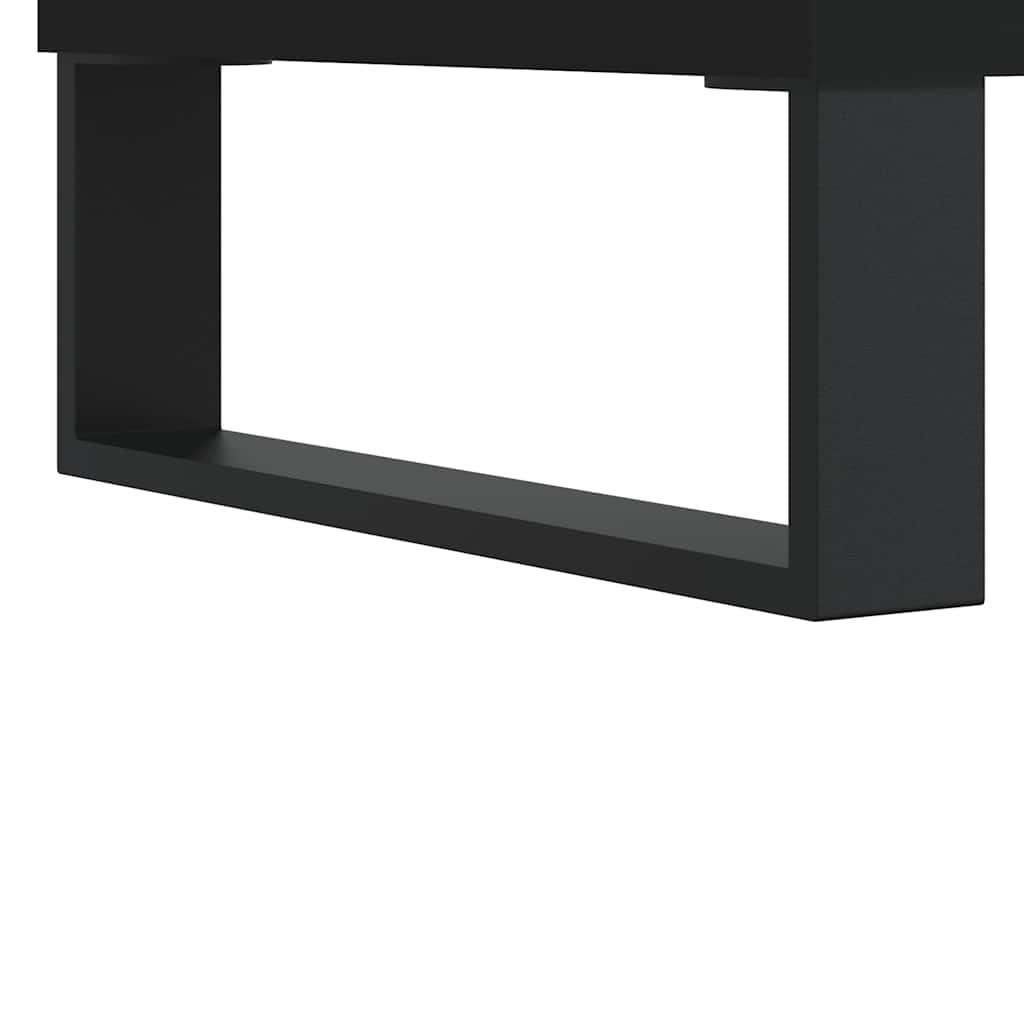 Sideboard Schwarz 101,5x35x70 cm Holzwerkstoff