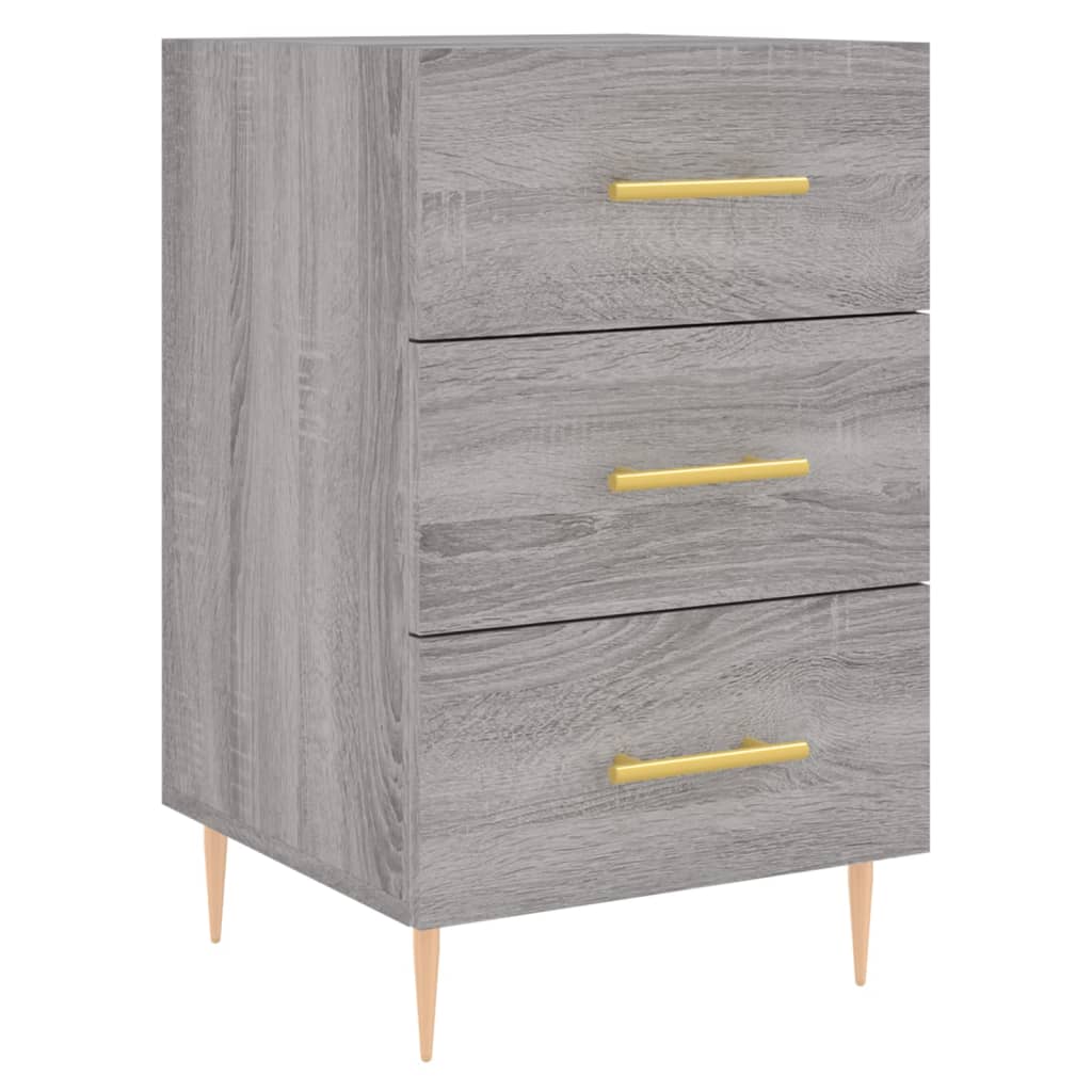 Nachttisch Grau Sonoma 40x40x66 cm Holzwerkstoff
