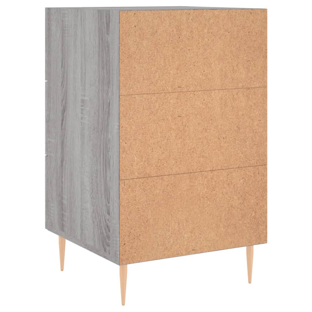 Nachttisch Grau Sonoma 40x40x66 cm Holzwerkstoff
