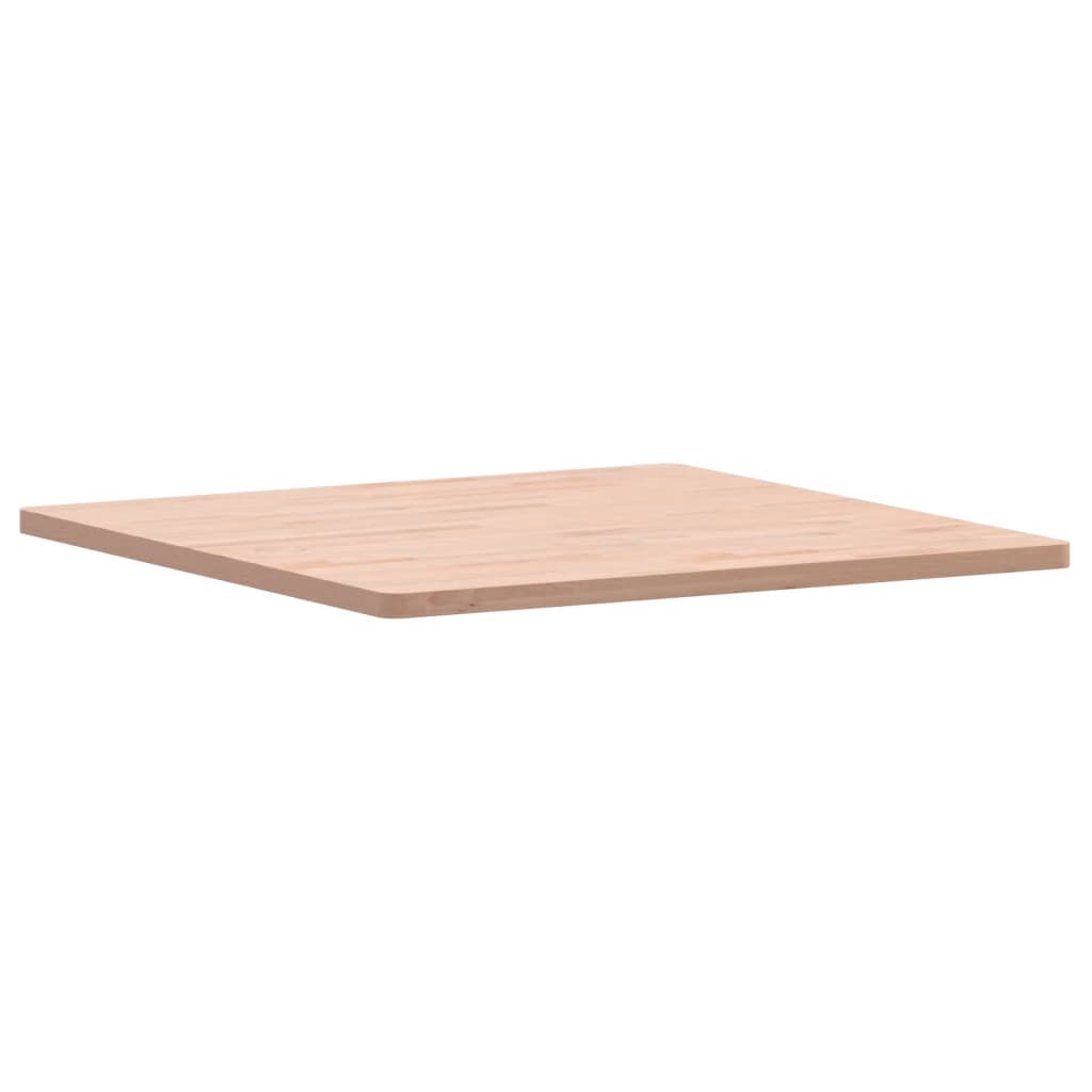 Tischplatte 80x80x2,5 cm Quadratisch Massivholz Buche