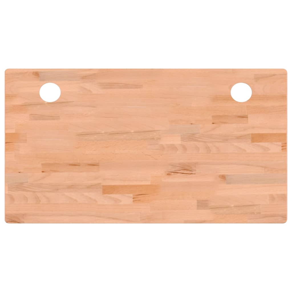 Schreibtischplatte 110x60x1,5 cm Massivholz Buche