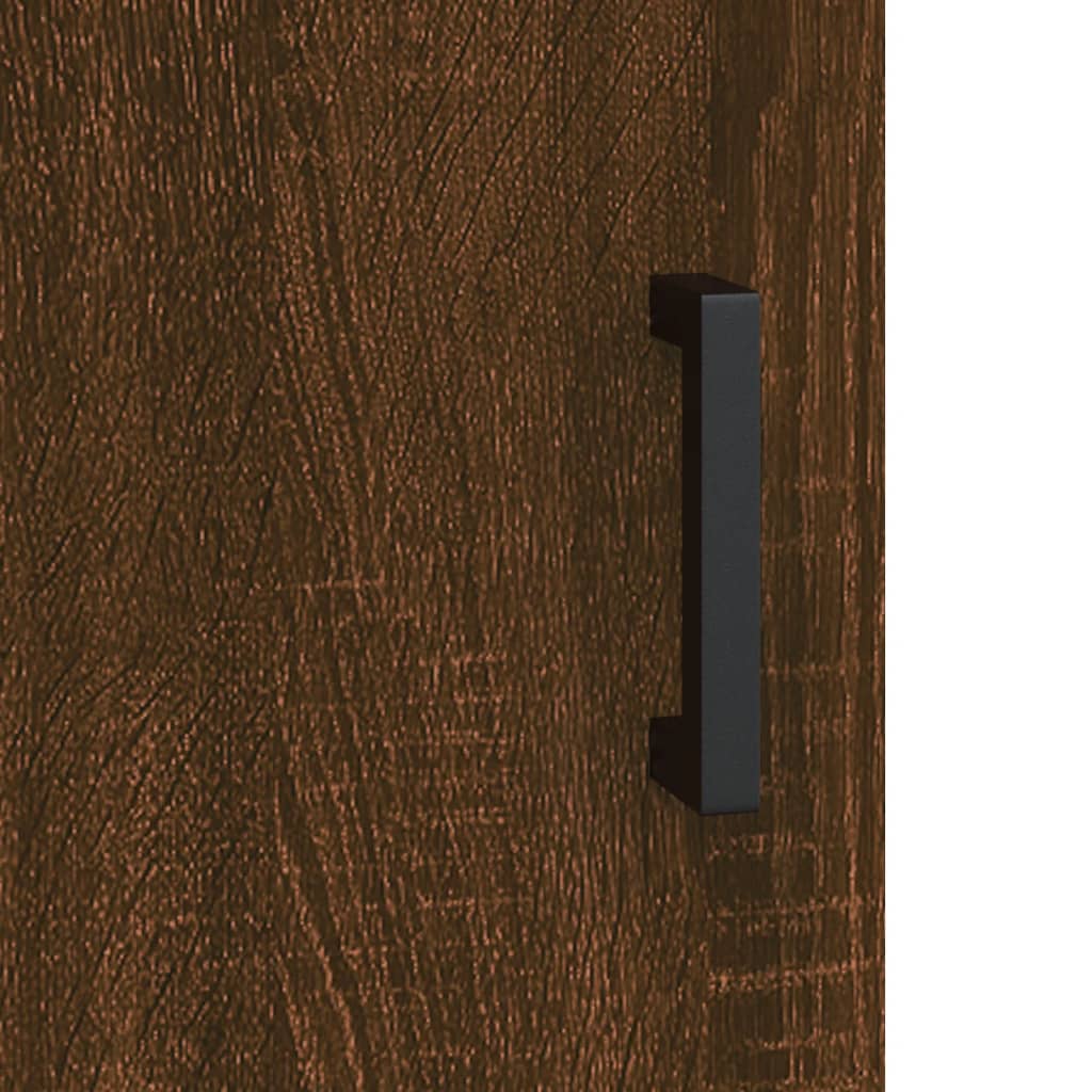 Highboard Braun Eichen-Optik 69,5x34x180 cm Holzwerkstoff