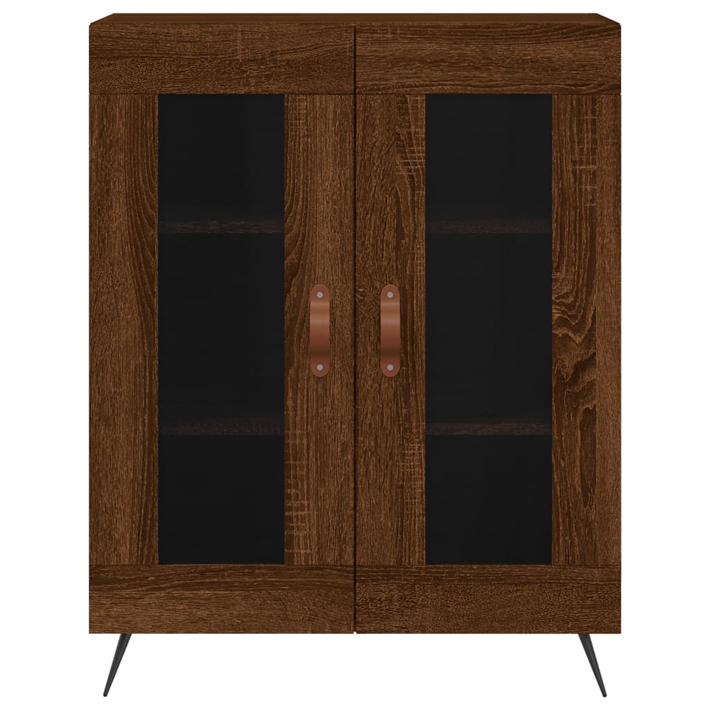 Highboard brown oak look 69.5x34x180 cm wood material