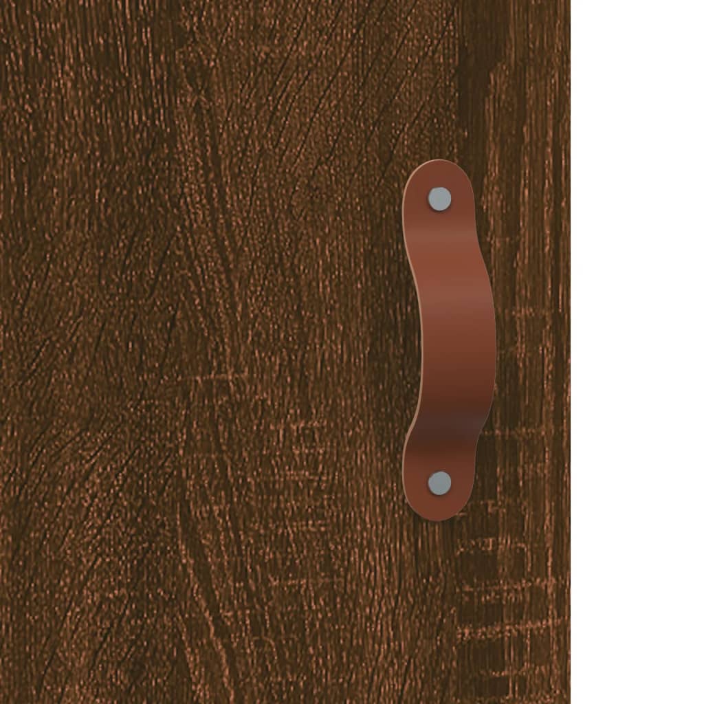 Highboard brown oak look 69.5x34x180 cm wood material