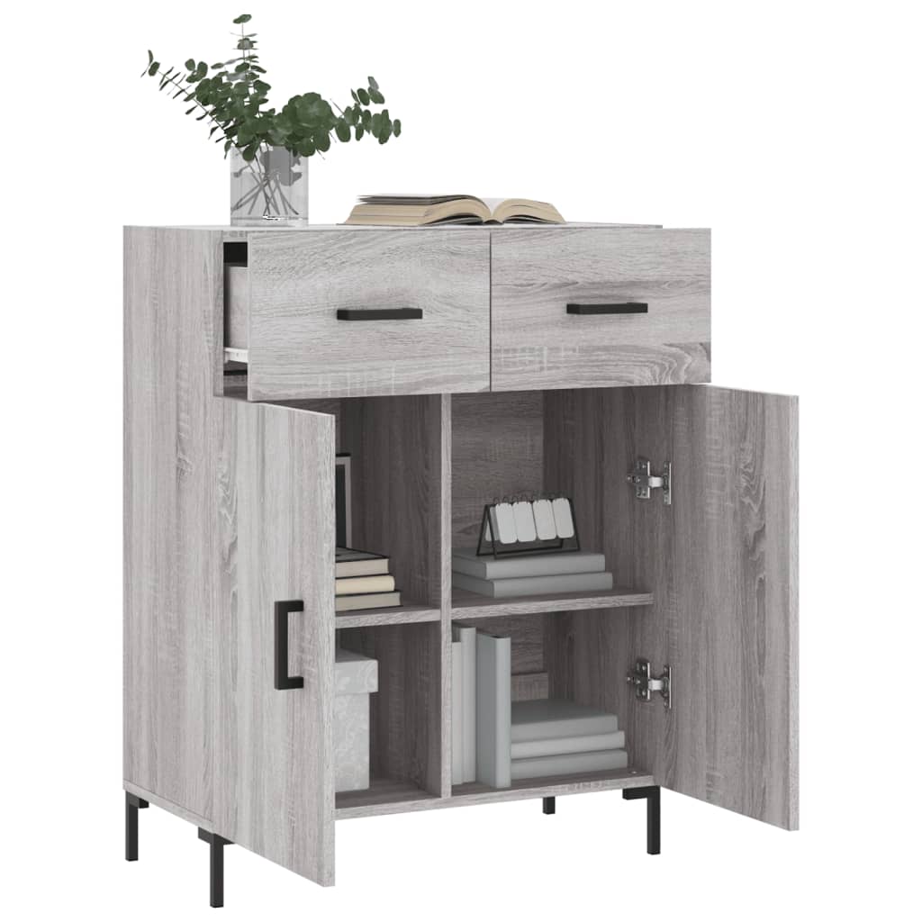 Sideboard Grau Sonoma 69,5x34x90 cm Holzwerkstoff