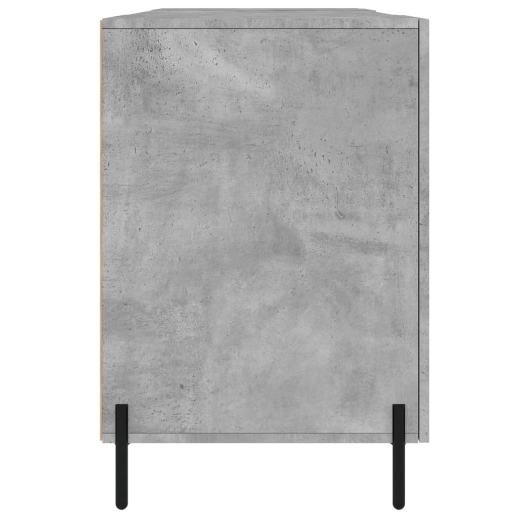 Desk Concrete Grey 140x50x75 cm Wood Material