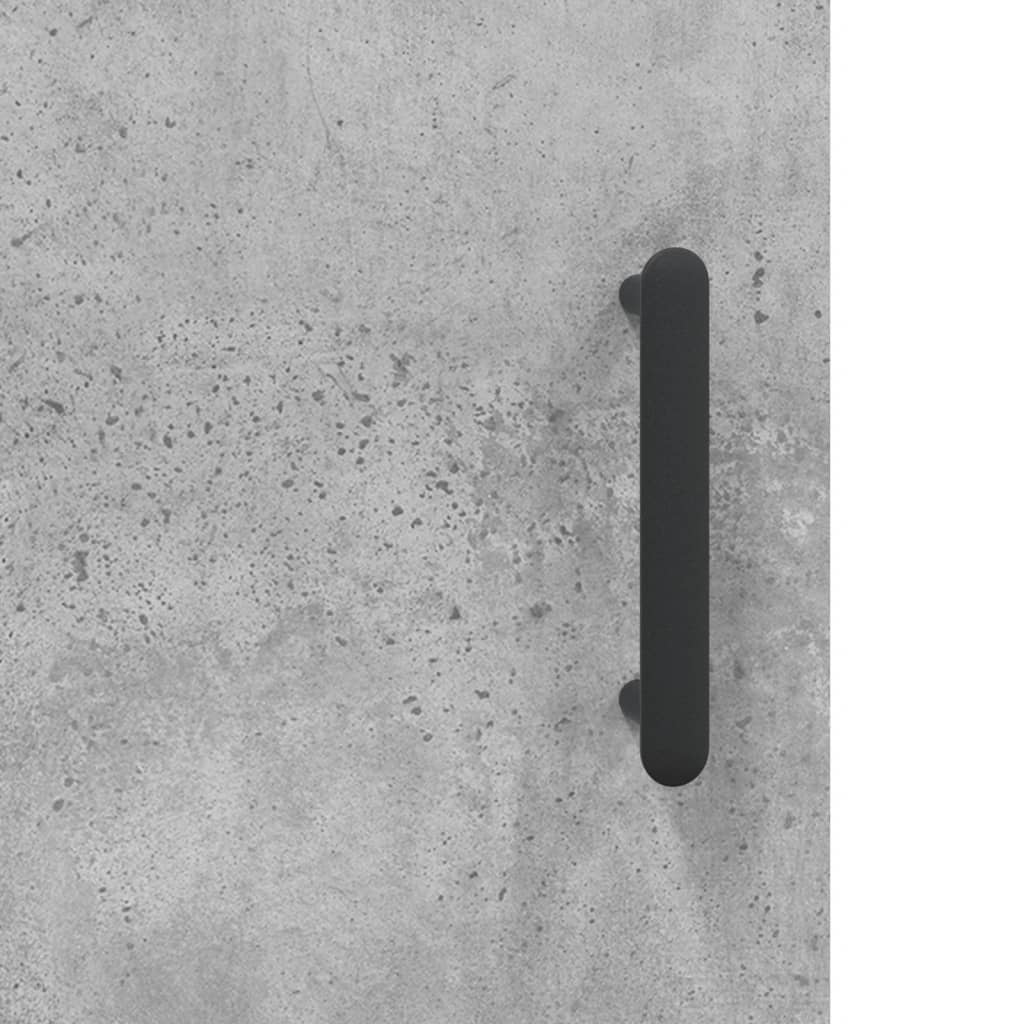 Desk Concrete Grey 140x50x75 cm Wood Material