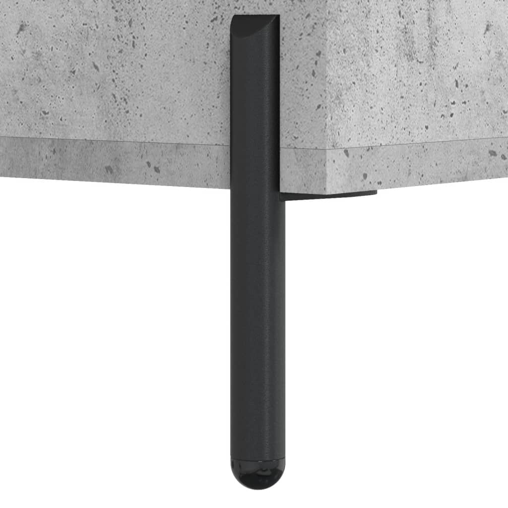 Desk Concrete Grey 140x50x75 cm Wood Material