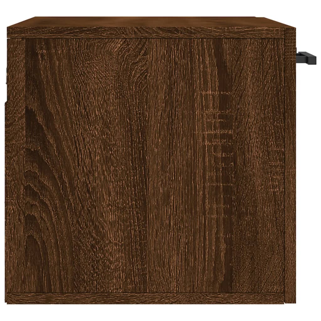 Wall Cabinet Brown Oak Look 60x36.5x35cm Wood Material